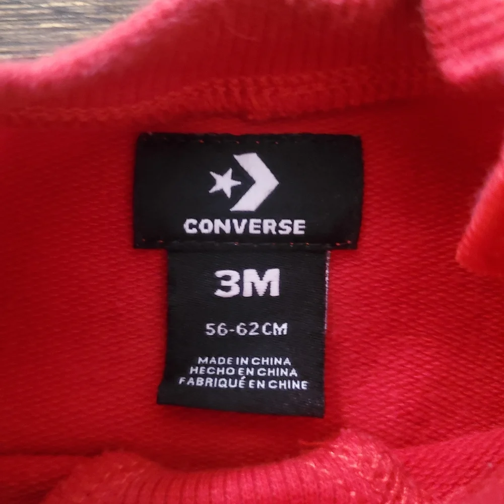 Converse All Star Lil‎ Chuck Taylor Red Romper, Size 3M